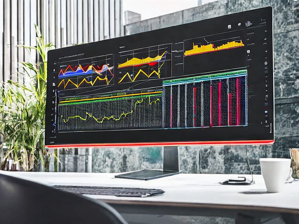 RAW photo, a close-up of a computer screen displaying an intuitive AI interface, with vibrant graphs and data analysis visualizations, soft backlighting from the screen, 8k uhd resolution, high-quality, realistic imagery, subtle film grain, Nikon Z7