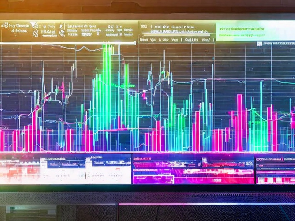 RAW photo, conceptual image of a futuristic AI marketing dashboard displaying real-time analytics and data visualization, with dynamic charts and graphs, glowing neon accents, 8k UHD resolution, high-quality, futuristic design, digital art aesthetic