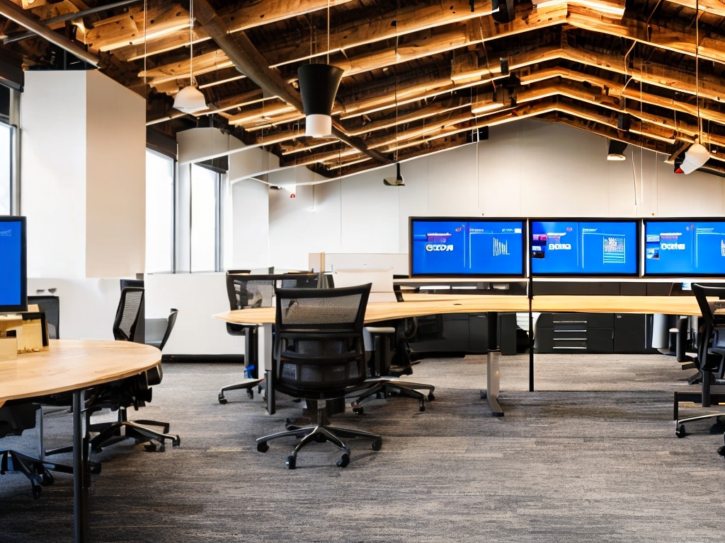 RAW photo, a modern workspace featuring multiple screens displaying various AI productivity tools, sleek and organized design, soft natural lighting, 8k UHD, high quality, realistic photo capturing technology in action