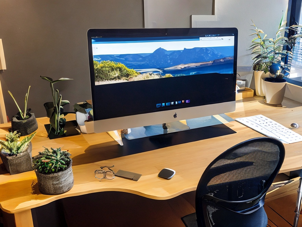 RAW photo, a modern workspace featuring various AI productivity tools displayed on a sleek desk, including a laptop, digital notepad, and AI-driven software on screen, bright natural daylight filtering through a window, 8k UHD resolution, high quality, realistic photo, subtle film grain, Fujifilm XT3