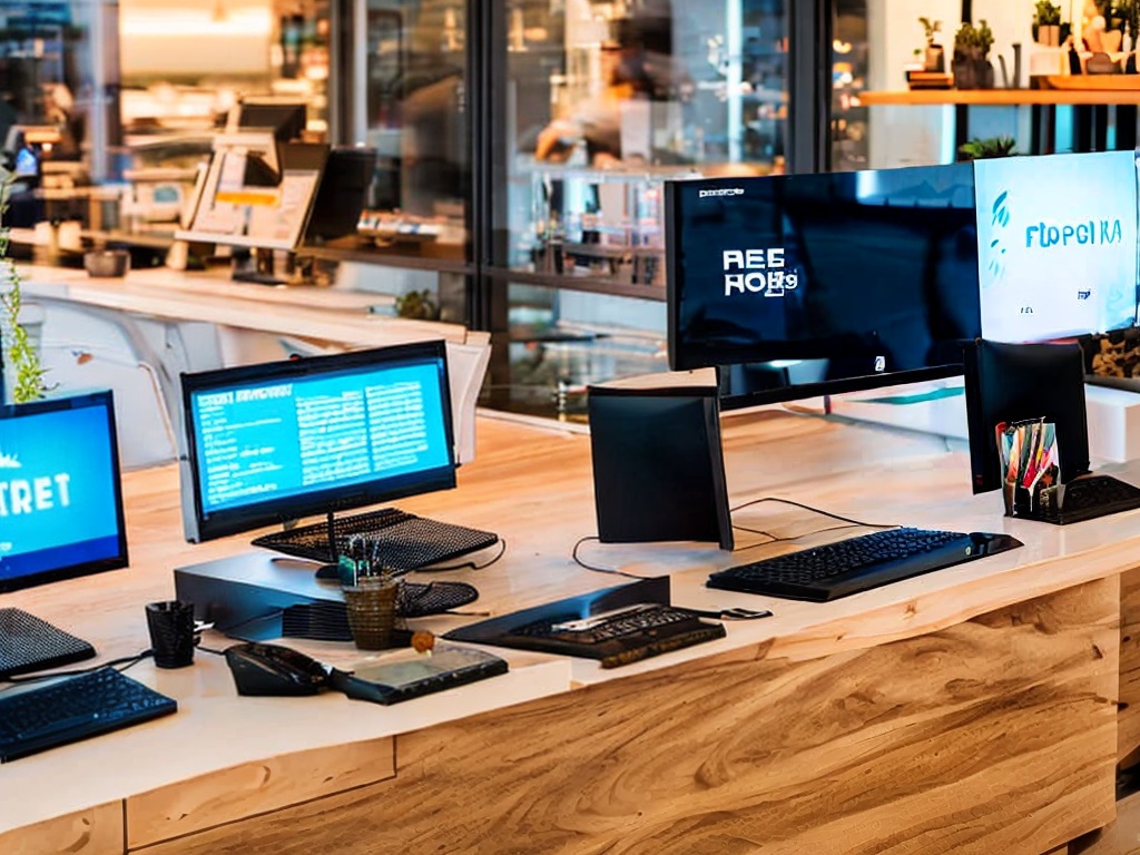 RAW photo, a developer’s desk setup with multiple monitors showcasing various AI programming software, accompanied by coding books and a cup of coffee, soft focus on the background to emphasize the screens, 8k UHD resolution, realistic photo, film grain for atmosphere