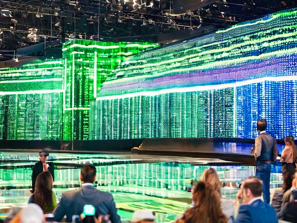 RAW photo, an artistic representation of top AI platforms as holographic displays projected in a futuristic setting, showcasing advanced algorithms and data analytics, soft blue and green lighting creating a tech-savvy atmosphere, 8k UHD, high resolution, capturing a vivid and immersive experience