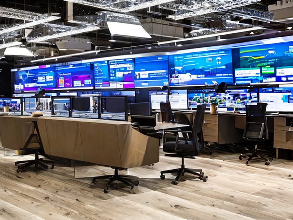 RAW photo, a futuristic workspace featuring multiple AI platforms displayed on sleek monitors, with dynamic holographic interfaces showcasing data analytics, modern lighting, 8k UHD, high quality, realistic photo, emphasizing technology and innovation.