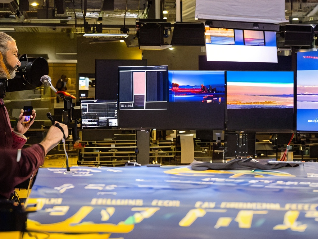 RAW photo, a hands-on workshop scene featuring a facilitator demonstrating a no-code AI model builder to an engaged audience, with screens showing real-time data visualization, dynamic lighting, 8k UHD, high quality, realistic photo, subtle film grain, Fujifilm X-T4