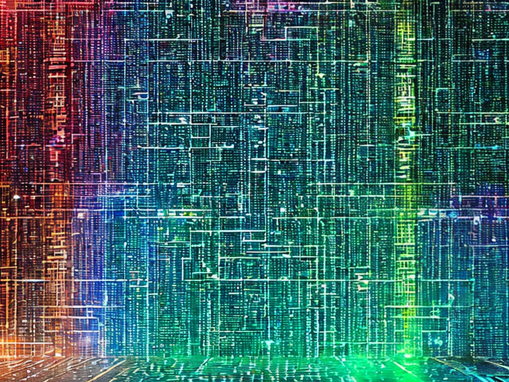 RAW photo, a visually striking illustration of artificial intelligence, showcasing abstract digital symbols and binary code in a futuristic setting, vibrant colors and dynamic lighting creating a sense of movement and innovation, 8k UHD resolution, high quality, cinematic style