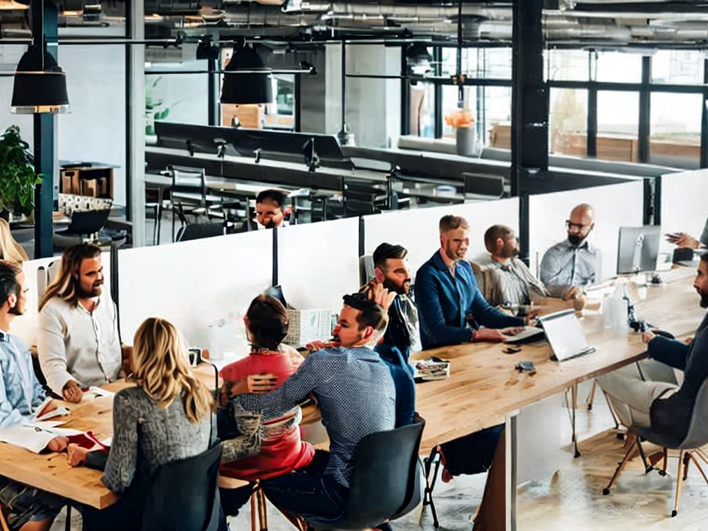 RAW photo, an engaging scene of a brainstorming session with diverse developers discussing ideas for creating an AI, whiteboard filled with diagrams and flowcharts, bright office space with natural light enhancing creative energy, 8k uhd, high resolution, realistic photo