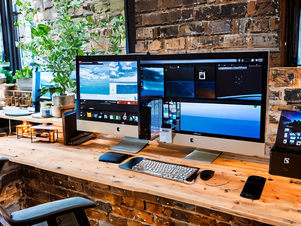 RAW photo, a clean workspace with a modern computer setup, showcasing various productivity-enhancing AI tools displayed on the screen, soft ambient lighting, 8k UHD, high-quality, realistic photo, film grain, Fujifilm XT3