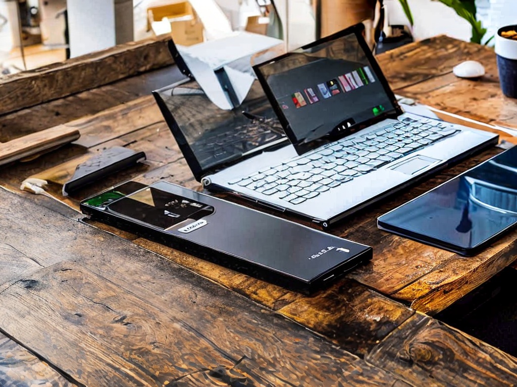 RAW photo, an open laptop on a desk showing a free-to-use AI application interface, surrounded by creative tools like sketches and notes, natural soft lighting illuminating the scene, 8k UHD, high resolution, realistic photo, Canon EOS R5