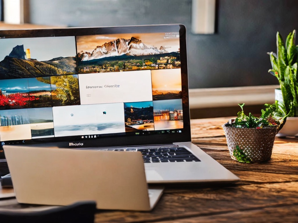 RAW photo, a close-up of a laptop screen showcasing a free AI software in action, showing visual graphs and data analysis, with a blurred background of a cozy home office, soft lighting, 8k UHD resolution, capturing detail and clarity in high quality