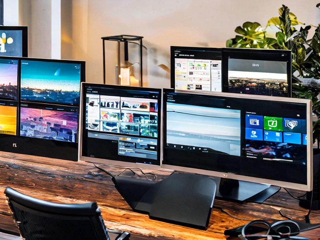 RAW photo, a modern workspace showcasing various AI tools and technologies on a computer screen, with a digital interface displaying analytics and creative applications, high quality, 8k UHD, realistic photo, soft ambient lighting, Fujifilm XT3