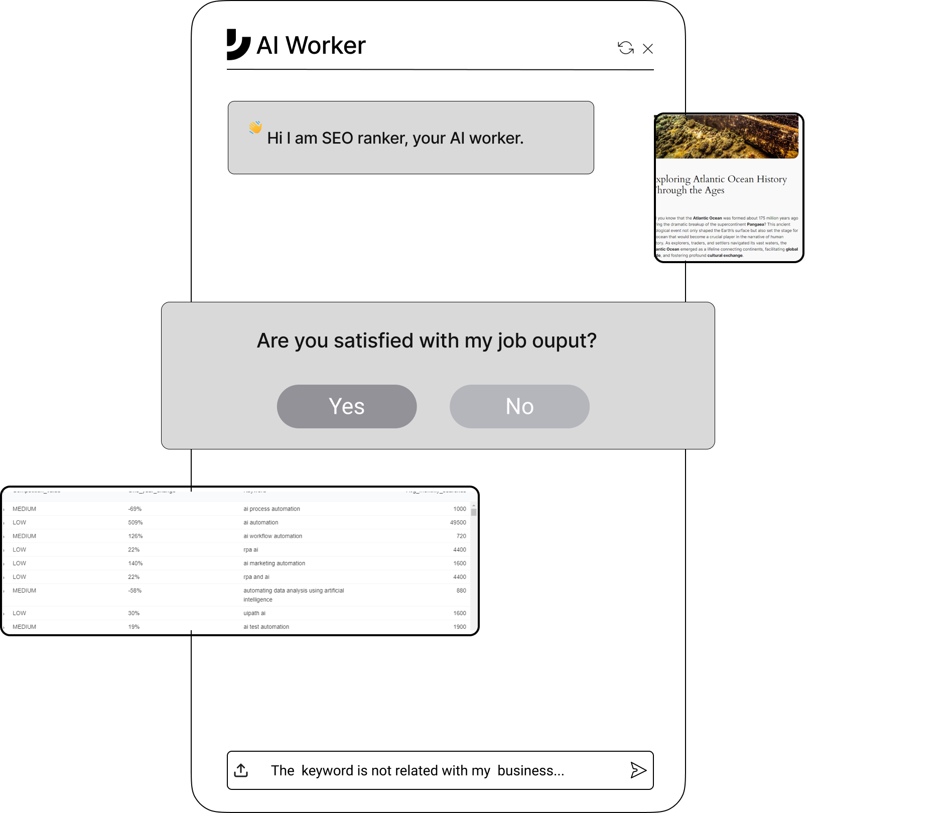 BurstyAI workflow sharing with iframe or form